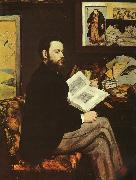 Edouard Manet Portrait of Emile Zola painting